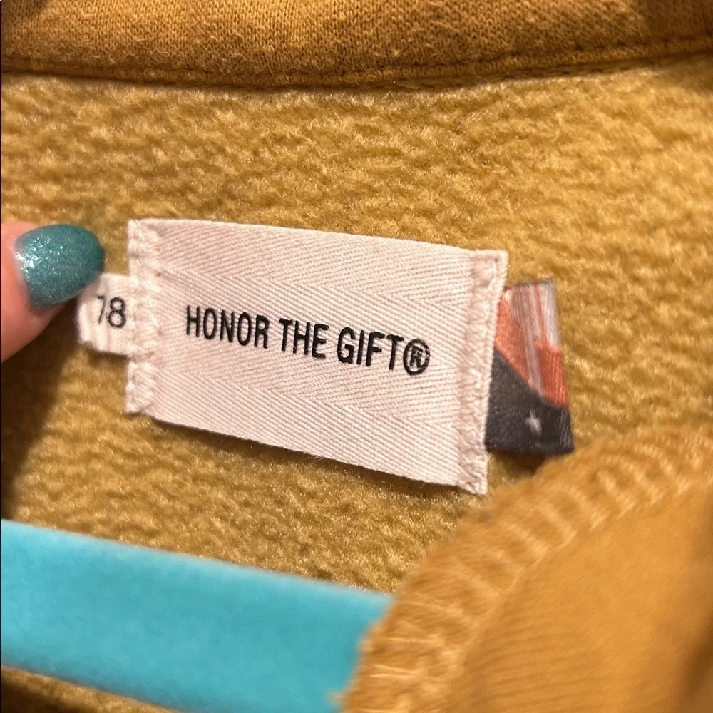 Honor the gift Kids Mustard gold Jogger Set by HTG size 7-8 boys